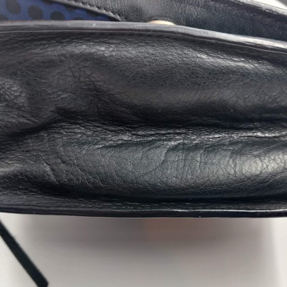 Rebecca Minkhoff Brown Black Leather Square Removeable Crossbody Handbag Purse - Picture 6 of 12